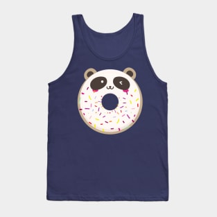 Winking Panda Kawaii Donut Tank Top